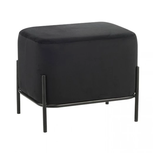 BELLA/L ΣΚΑΜΠΟ BLACK VELVET ΥΦΑΣΜΑ 48X37Χ39εκ.