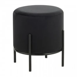 BELLA/R ΣΚΑΜΠΟ BLACK VELVET ΥΦΑΣΜΑ Φ.35Χ38εκ.