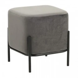 BELLA/S ΣΚΑΜΠΟ GREY VELVET ΥΦΑΣΜΑ 36X36Χ38εκ.