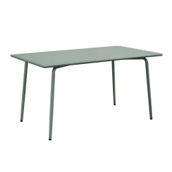 Τραπέζι κήπου Brio Flat Pro μεταλλικό χρώμα sandy green 5635C 140x80x73εκ. Τραπέζι κήπου Brio Flat Pro μεταλλικό χρώμα sandy green 5635C 140x80x73εκ.