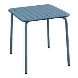 Τραπέζι κήπου Brio Slat Pro μεταλλικό χρώμα sandy blue 5415C 70x70x73εκ. Τραπέζι κήπου Brio Slat Pro μεταλλικό χρώμα sandy blue 5415C 70x70x73εκ.