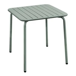 Τραπέζι κήπου Brio Slat Pro μεταλλικό χρώμα sandy green 5635C 70x70x73εκ. Τραπέζι κήπου Brio Slat Pro μεταλλικό χρώμα sandy green 5635C 70x70x73εκ.