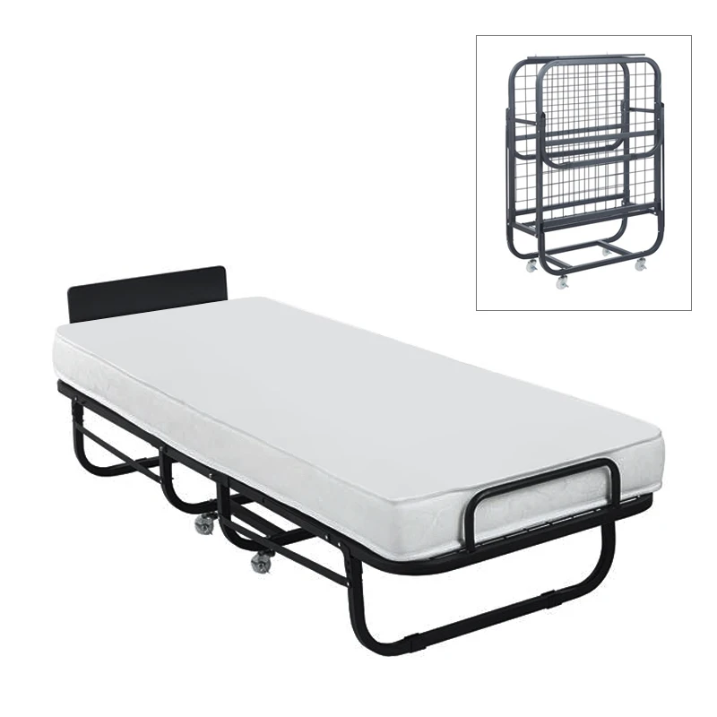 COLMAN Folding Bed 76x195x43cm/Mattress 12cm