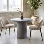 Τραπέζι Concrete χρώμα cement grey Φ80x75εκ.