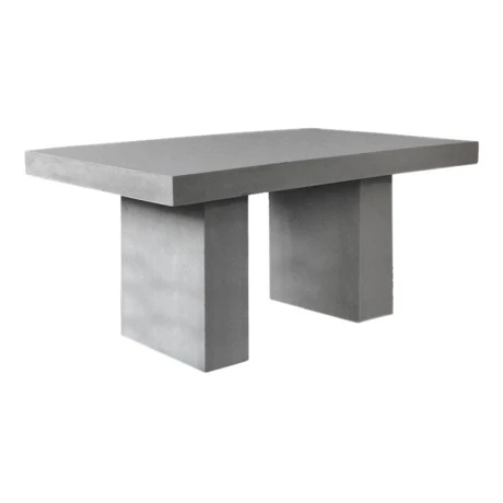 Τραπέζι Concrete χρώμα cement grey 160x90x75εκ.