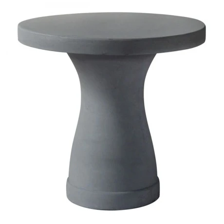 Τραπέζι Concrete χρώμα cement grey Φ80x75εκ.