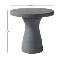 Concrete Τραπέζι D.80Cm Cement Grey