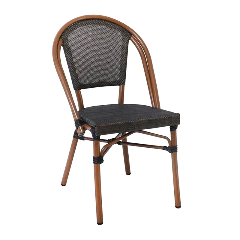 COSTA Chair Alu Walnut/Textilene mixed Black