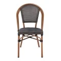 COSTA Chair Alu Walnut/Textilene mixed Black
