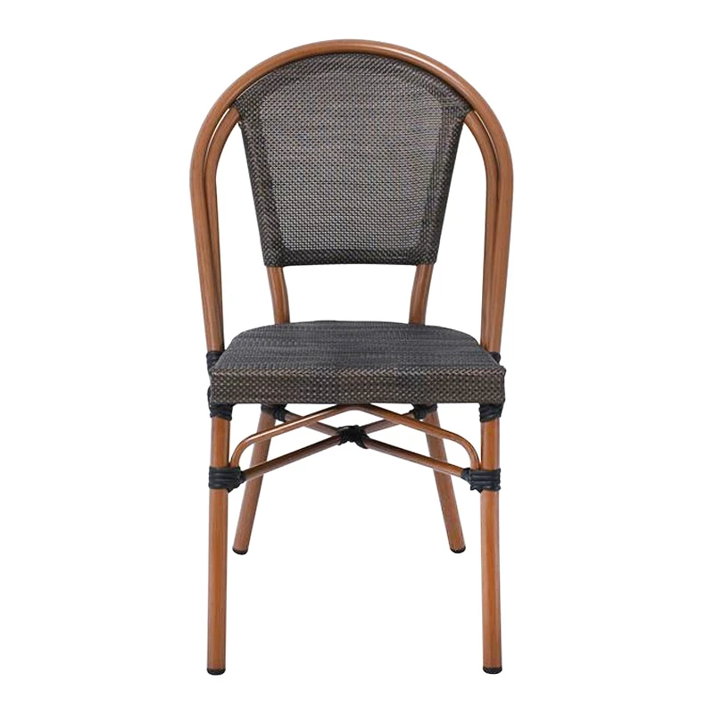 COSTA Chair Alu Walnut/Textilene mixed Black