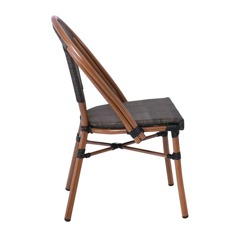 COSTA Chair Alu Walnut/Textilene mixed Black