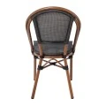 COSTA Chair Alu Walnut/Textilene mixed Black
