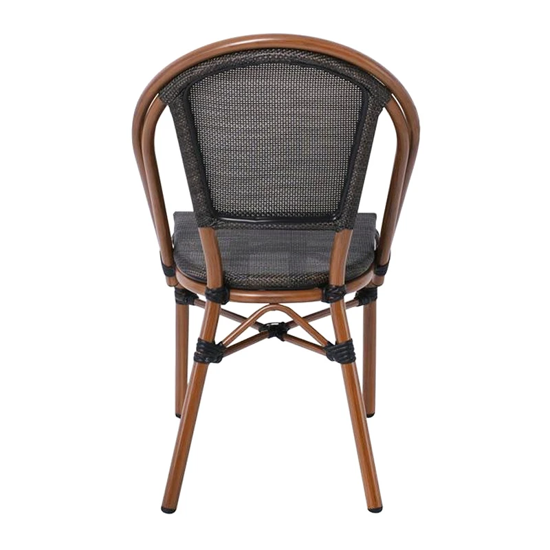 COSTA Chair Alu Walnut/Textilene mixed Black