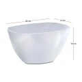 ΛΕΥΚΟ ΠΛΑΣΤΙΚΟ ΚΑΣΠΩ COUBI ORCHID  20X13X10 ΕΚ
