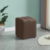 CUBE BROWN PU ΣΚΑΜΠΟ 35X35X42εκ.