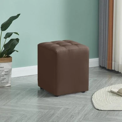 CUBE BROWN PU ΣΚΑΜΠΟ 35X35X42εκ.