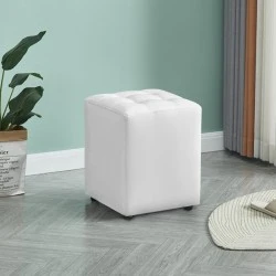 CUBE WHITE PU ΣΚΑΜΠΟ