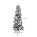 CHRISTMAS TREE FLOCKED PENCIL 210CM