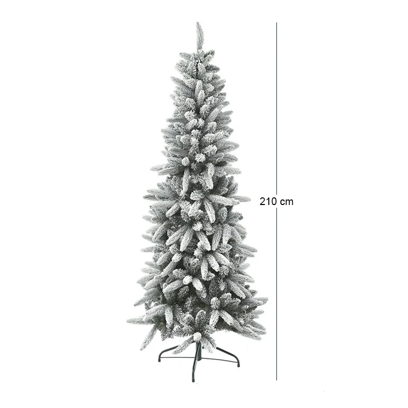 CHRISTMAS TREE FLOCKED PENCIL 210CM