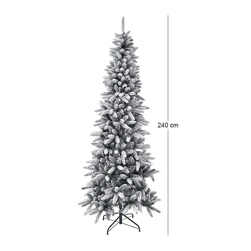 CHRISTMAS TREE FLOCKED PENCIL 240CM