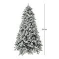 XMAS TREE FLOCKED SUGAR PINE 210CM
