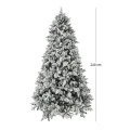 XMAS TREE FLOCKED SUGAR PINE 240CM