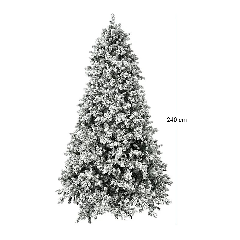 XMAS TREE FLOCKED SUGAR PINE 240CM