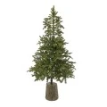XMAS TREE MOUNTAIN PINE 210CM IN FIBER GLASS RESIN POT