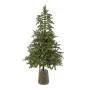 XMAS TREE MOUNTAIN PINE 210CM IN FIBER GLASS RESIN POT