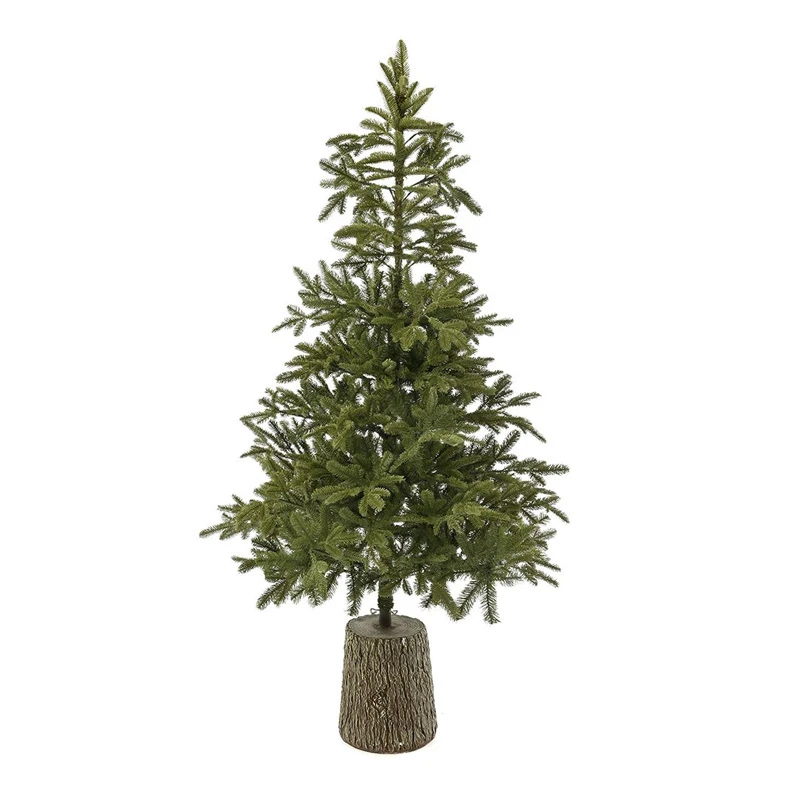 XMAS TREE MOUNTAIN PINE 210CM IN FIBER GLASS RESIN POT
