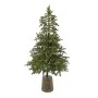 XMAS TREE MOUNTAIN PINE 210CM IN FIBER GLASS RESIN POT