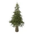 XMAS TREE MOUNTAIN PINE 240CM IN FIBER GLASS RESIN POT