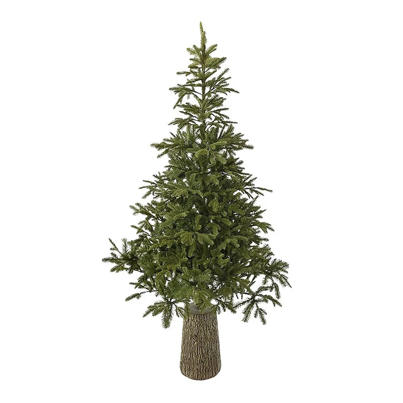 XMAS TREE MOUNTAIN PINE 240CM IN FIBER GLASS RESIN POT
