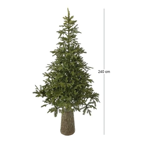 XMAS TREE MOUNTAIN PINE 240CM IN FIBER GLASS RESIN POT