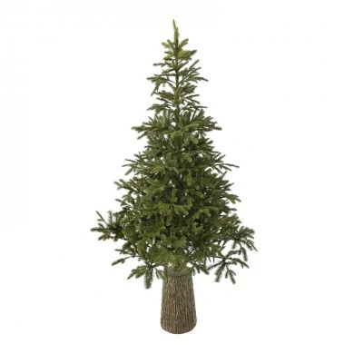 XMAS TREE MOUNTAIN PINE 240CM IN FIBER GLASS RESIN POT