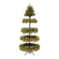 CHRISTMAS TREE   PRE LIT 4 LAYER    210CM  WITH 510 WARM WHITE STEADY LED LIGHTS