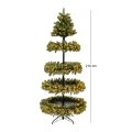 CHRISTMAS TREE   PRE LIT 4 LAYER    210CM  WITH 510 WARM WHITE STEADY LED LIGHTS