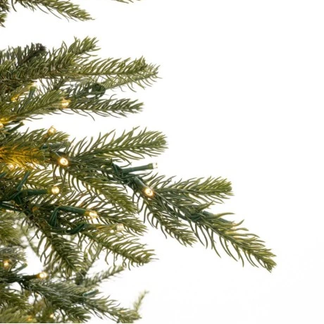 CHRISTMAS TREE PRE-LIT ASPEN 240CM WITH 5150 LED WARM WHITE LIGHTS 8 FUNCTIONS (PE+PVC)