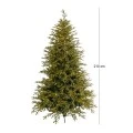 CHRISTMAS TREE PRE-LIT HIGHLANDS 210CM WITH 2400 LED COPPER WARM WHITE LIGHTS 8 FUNCTIONS PE+PVC