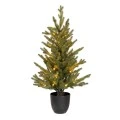 CHRISTMAS TREE PRE-LIT WITH POT 90CM WITH 50 LED WARM WHITE STEADY LIGHTS