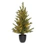 CHRISTMAS TREE PRE-LIT WITH POT 90CM WITH 50 LED WARM WHITE STEADY LIGHTS