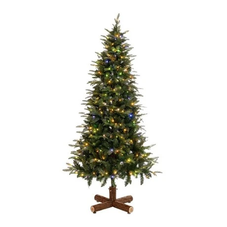 CHRISTMAS TREE PRE-LIT NOBLE FIR 180CM WITH 250 WARM WHITE LED AND MULTICLOLOR