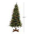 CHRISTMAS TREE PRE-LIT NOBLE FIR 180CM WITH 250 WARM WHITE LED AND MULTICLOLOR