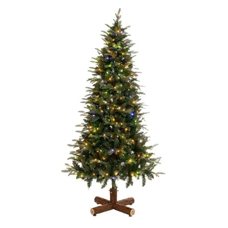 CHRISTMAS TREE PRE-LIT NOBLE FIR 210CM WITH 400 WARM WHITE LED AND MULTICLOLOR