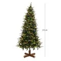 CHRISTMAS TREE PRE-LIT NOBLE FIR 210CM WITH 400 WARM WHITE LED AND MULTICLOLOR