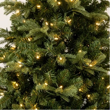 CHRISTMAS TREE PRE-LIT NOBLE FIR 240CM WITH 500 WARM WHITE LED AND MULTICLOLOR
