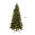 CHRISTMAS TREE PRE-LIT NOBLE FIR 270CM WITH 600 WARM WHITE LED AND MULTICLOLOR