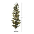 XMAS TREE PRE-LIT PENCIL PINE D40Χ120CM WITH 100 WHITE LED LIGHTS