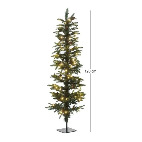 XMAS TREE PRE-LIT PENCIL PINE D40Χ120CM WITH 100 WHITE LED LIGHTS