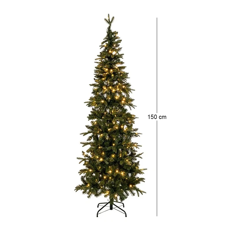 ΔΕΝΔΡΟ PRE-LIT SLIM ALPINE 150EK ΜΕ 150 LED ΛΕΥΚΑ ΛΑΜΠΑΚΙΑ